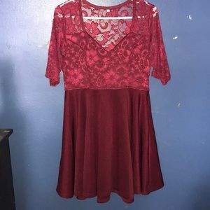 Burgundy Homecoming Dress